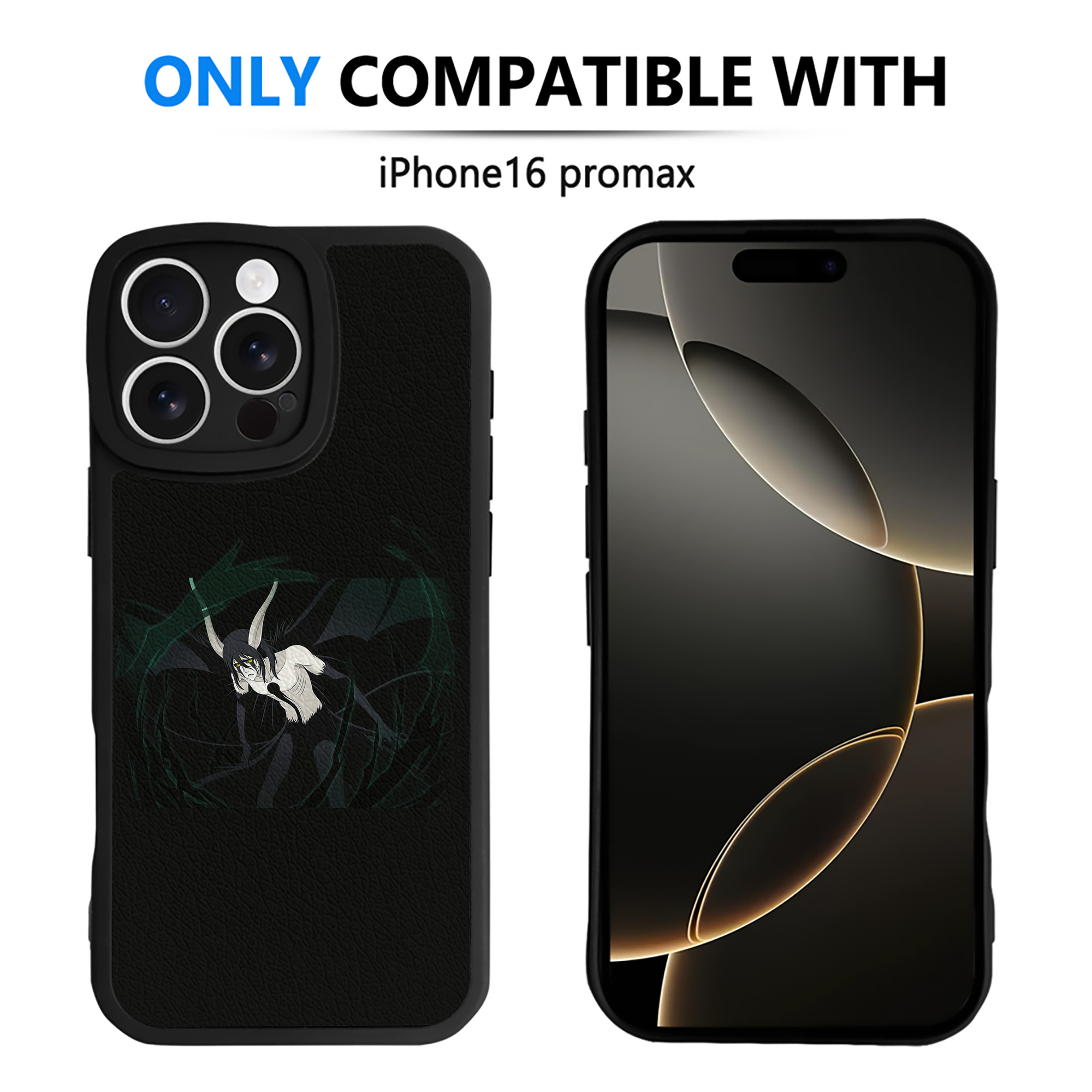 （画像用） ブリーチ ウルキオラ·シファー BLEACH Ulquiorra cifer 【iPhone 16シリーズ対応】シリコンスマホケース（レザー調） 材質：シリコン